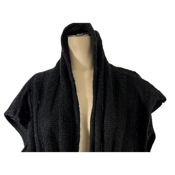 Derek Heart women's black draped front sweater size 3X, sleeveless - Picture 2 of 7